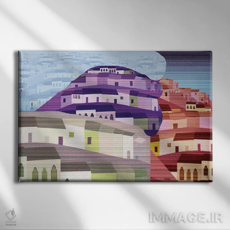 تابلو دکوراتیو دره گرینگو اثر چارلز هارکر - نمای روبهرو روی دیوار