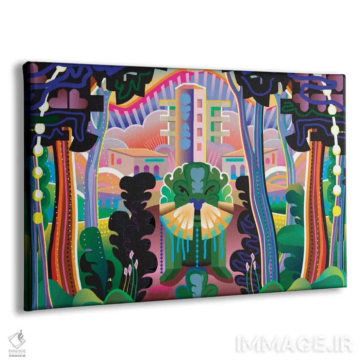 تابلو دکوراتیو کودزو اثر چارلز هارکر - نمای پرسپکتیو محصول