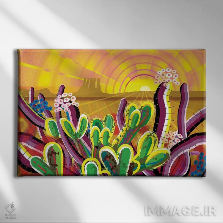 تابلو دکوراتیو دره یادبود اثر چارلز هارکر - نمای روبهرو روی دیوار