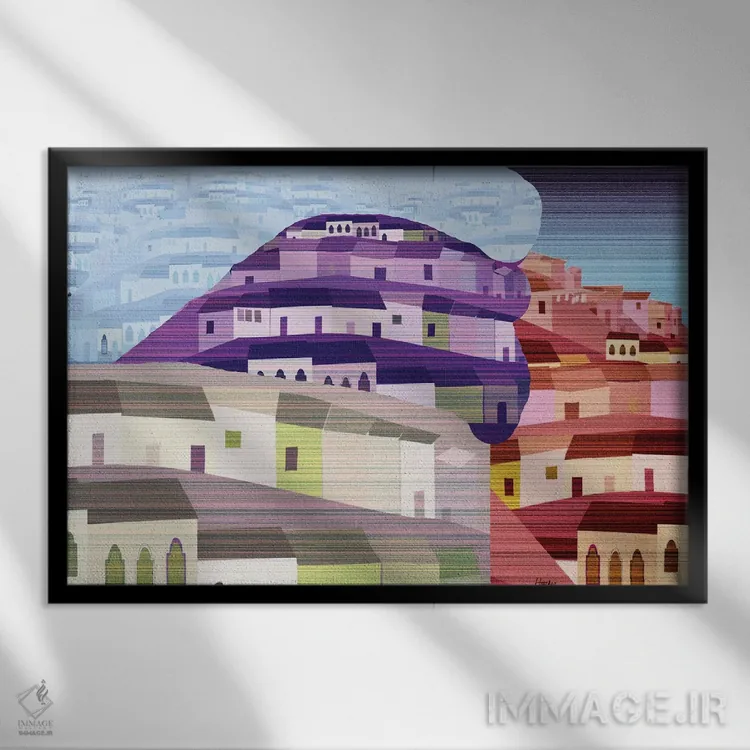 تابلو دکوراتیو دره گرینگو اثر چارلز هارکر - نمای قابدار مشکی