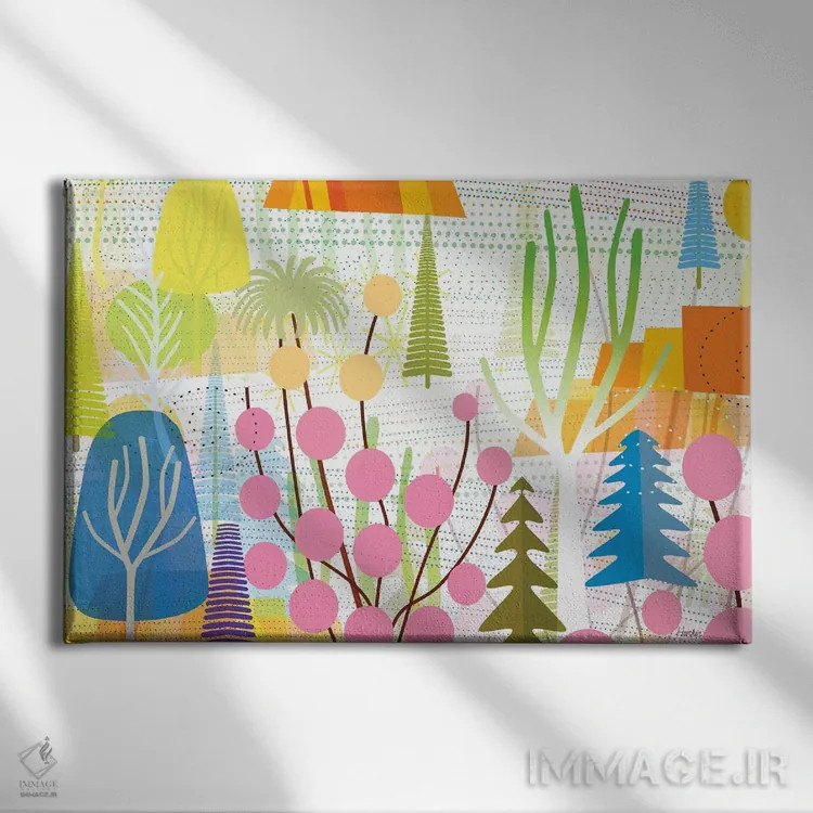 تابلو دکوراتیو لحظه نور اثر چارلز هارکر - نمای روبهرو روی دیوار