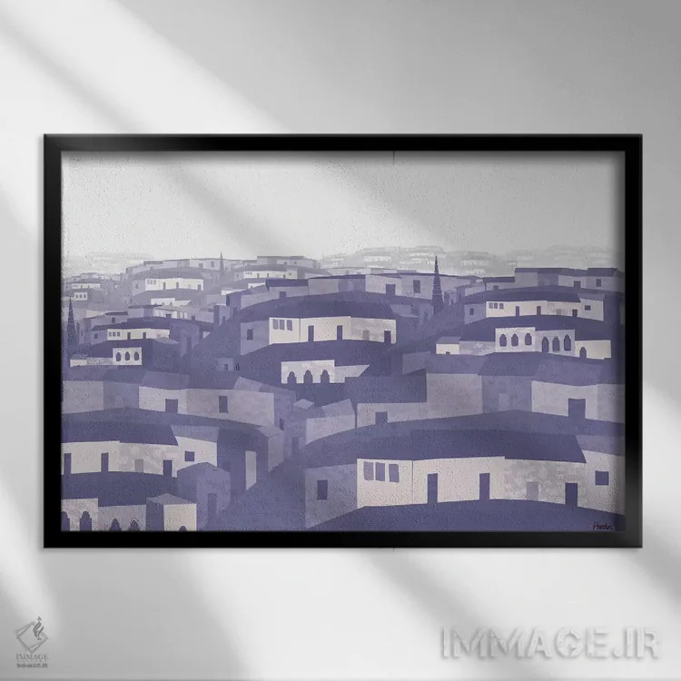 تابلو دکوراتیو تلال نپانتلا اثر چارلز هارکر - نمای قابدار مشکی