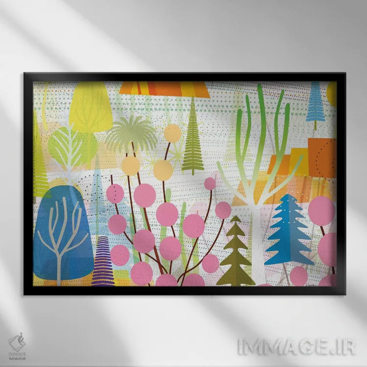 تابلو دکوراتیو لحظه نور اثر چارلز هارکر - نمای قابدار مشکی