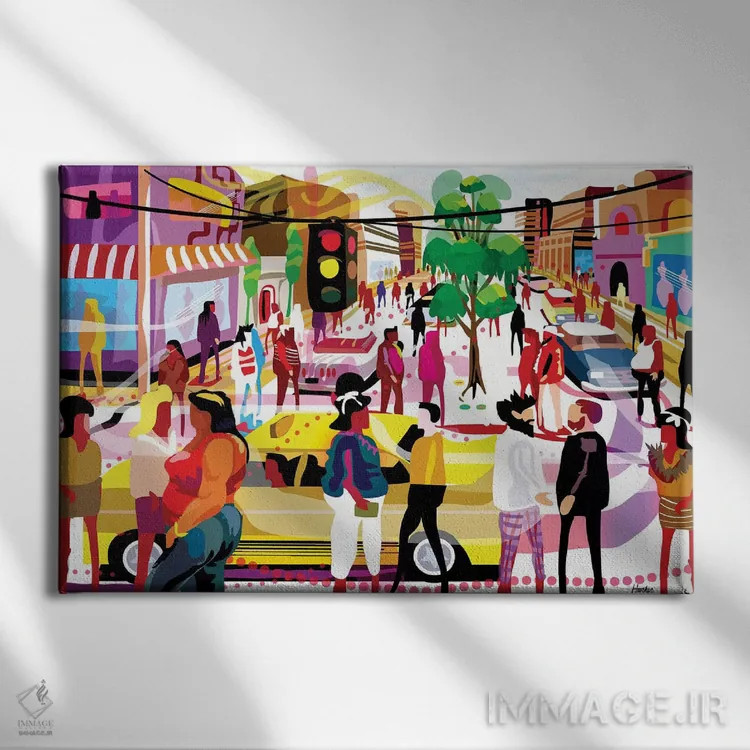 تابلو دکوراتیو محور مرکزی اثر چارلز هارکر - نمای روبهرو روی دیوار