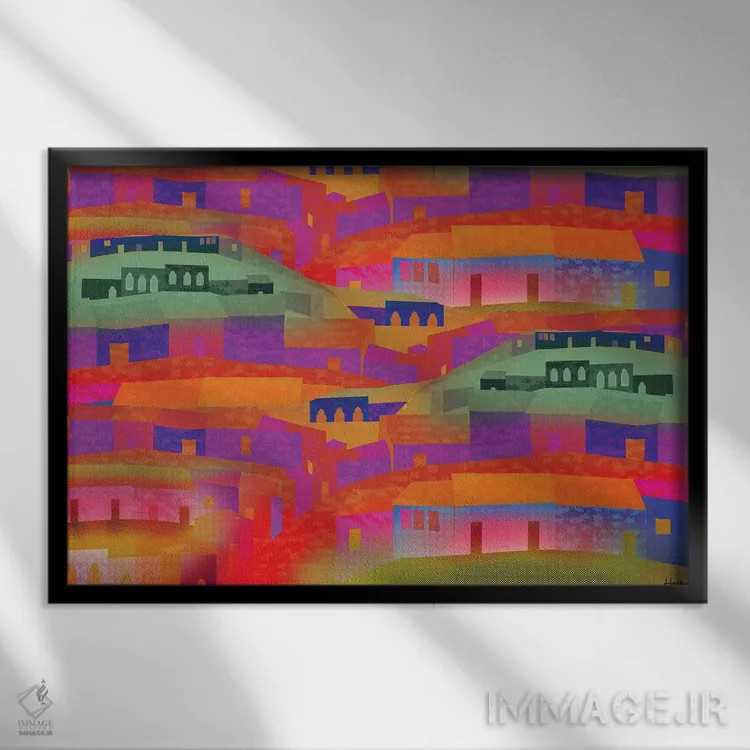 تابلو دکوراتیو زیواتانخو اثر چارلز هارکر - نمای قابدار مشکی