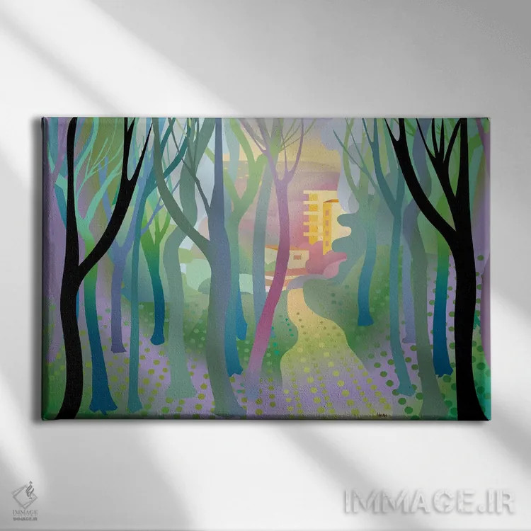 تابلو دکوراتیو آنتیگوا اثر چارلز هارکر - نمای روبهرو روی دیوار