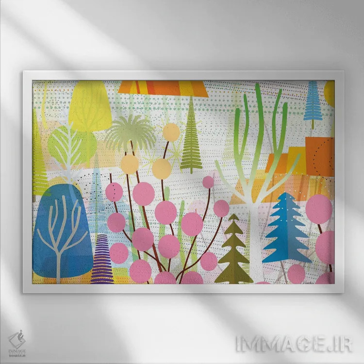 تابلو دکوراتیو لحظه نور اثر چارلز هارکر - نمای قابدار سفید