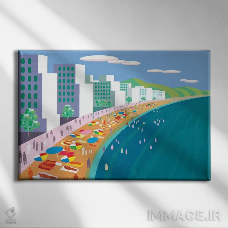 تابلو دکوراتیو مالکون اثر چارلز هارکر - نمای روبهرو روی دیوار