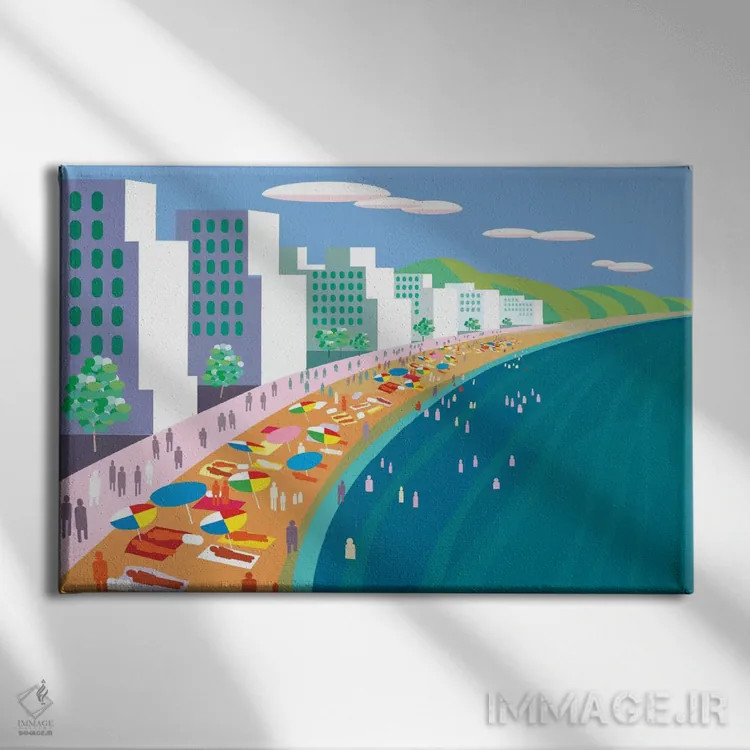 تابلو دکوراتیو مالکون اثر چارلز هارکر - نمای روبهرو روی دیوار