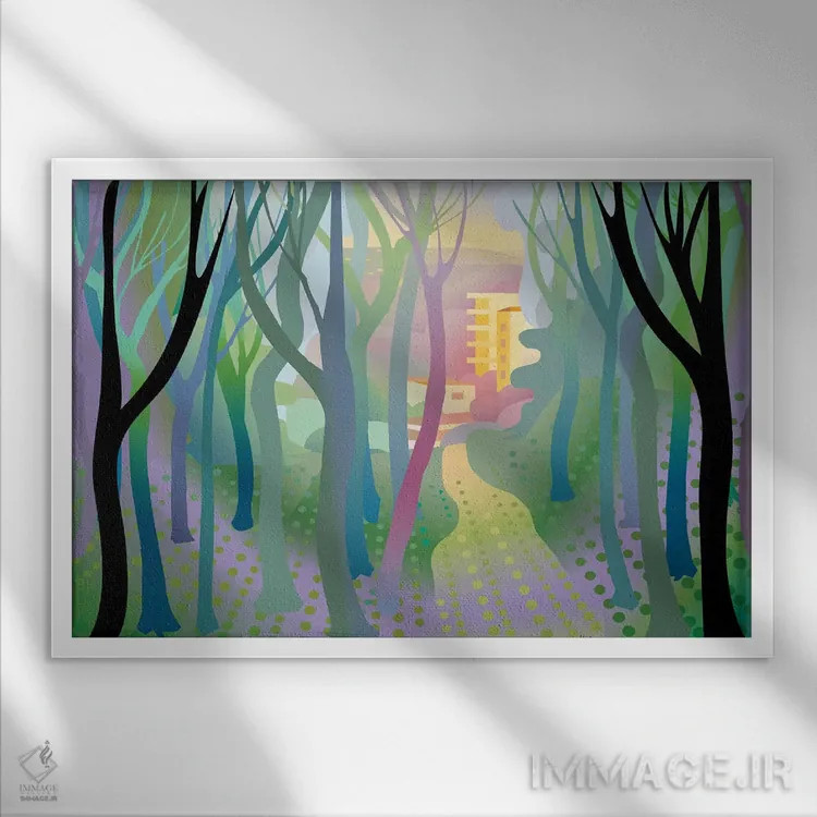 تابلو دکوراتیو آنتیگوا اثر چارلز هارکر - نمای قابدار سفید