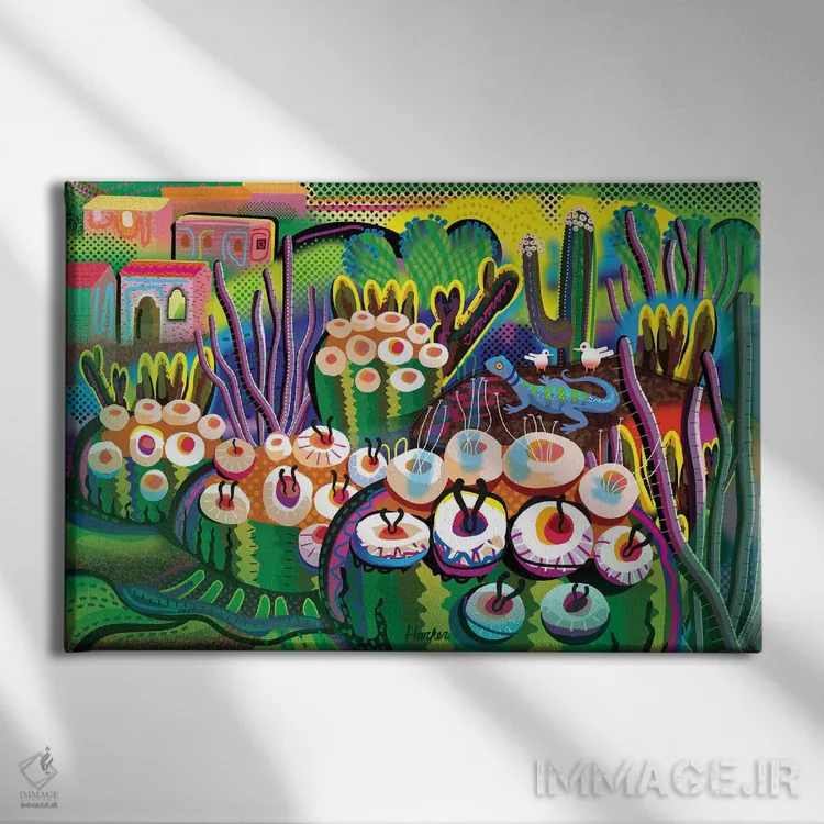 تابلو دکوراتیو سانتافه اثر چارلز هارکر - نمای روبهرو روی دیوار