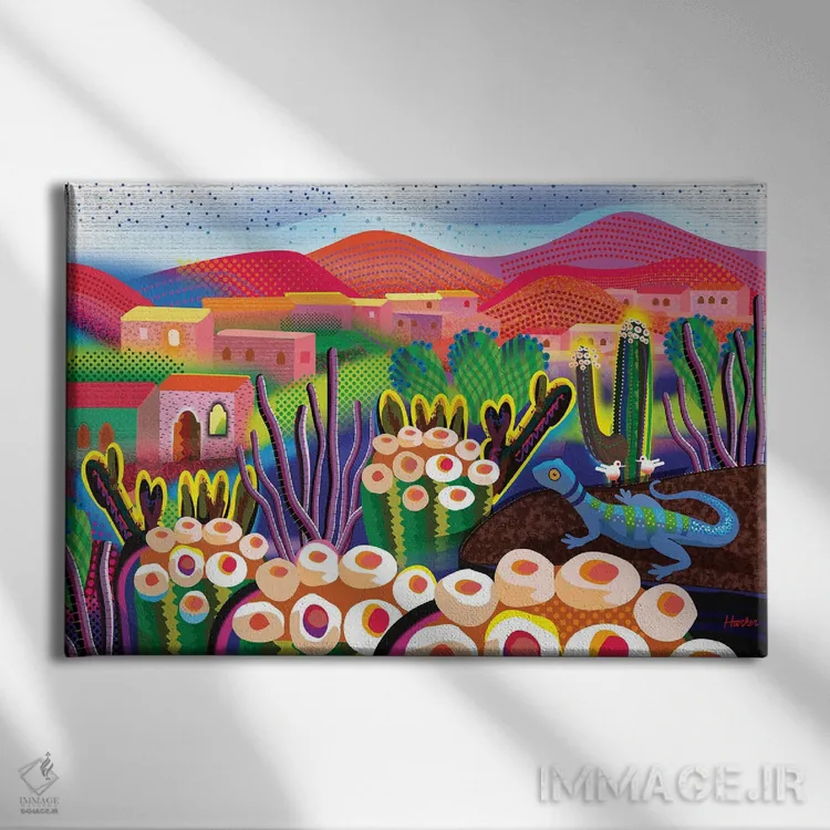 تابلو دکوراتیو سان آگوستین اتلا اثر چارلز هارکر - نمای روبهرو روی دیوار