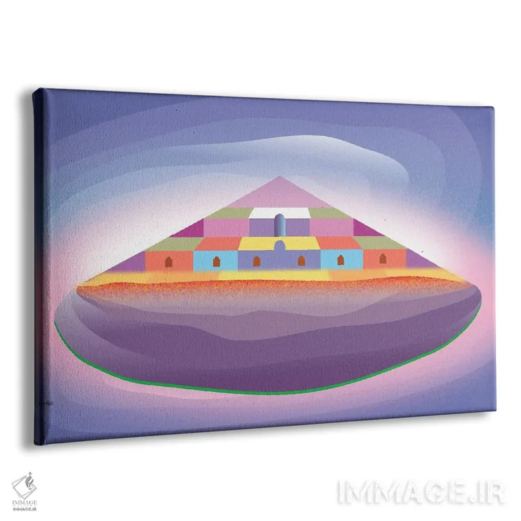 تابلو دکوراتیو جزیره آسمان اثر چارلز هارکر - نمای پرسپکتیو محصول