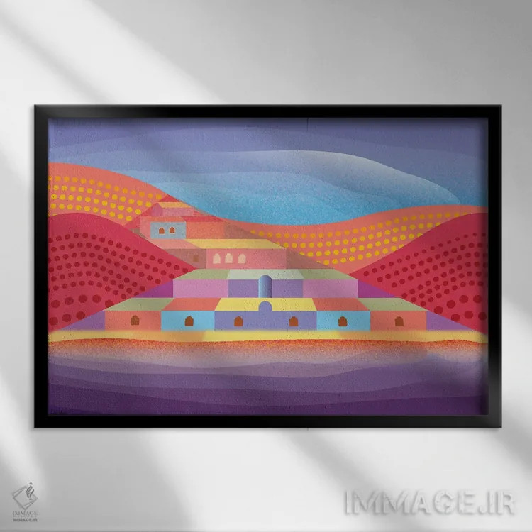 تابلو دکوراتیو خلیج چولا اثر چارلز هارکر - نمای قابدار مشکی