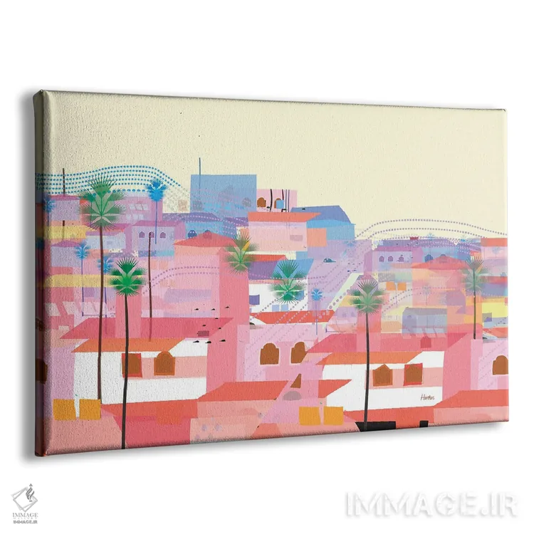 تابلو مدرن پورتو وایاarta اثر چارلز هارکر - نمای پرسپکتیو محصول