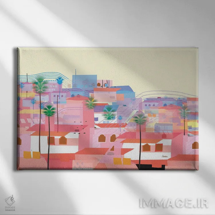 تابلو مدرن پورتو وایاarta اثر چارلز هارکر - نمای روبهرو روی دیوار