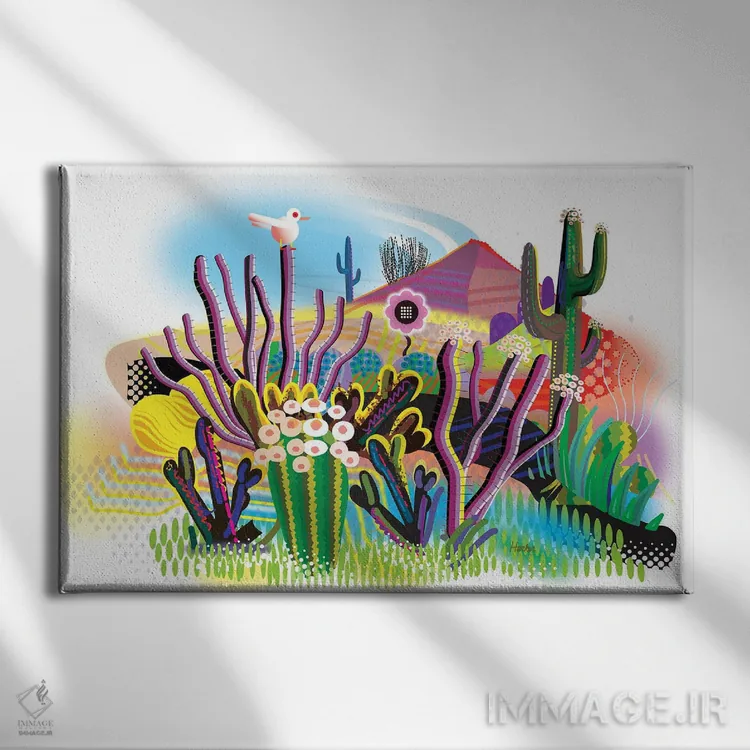 تابلو دکوراتیو شکوفایی بهاری اثر چارلز هارکر - نمای روبهرو روی دیوار