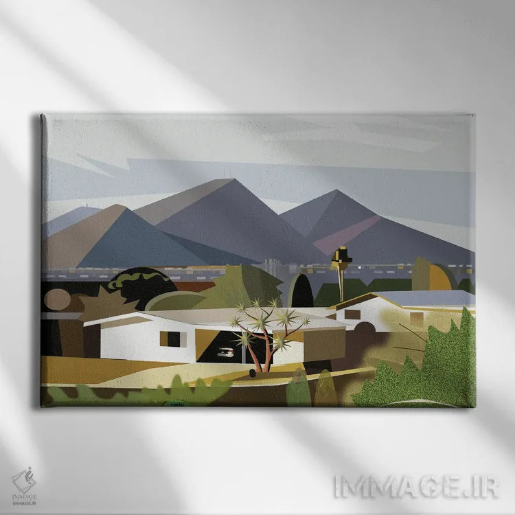 تابلو دکوراتیو فنیکس شمالی اثر چارلز هارکر - نمای روبهرو روی دیوار