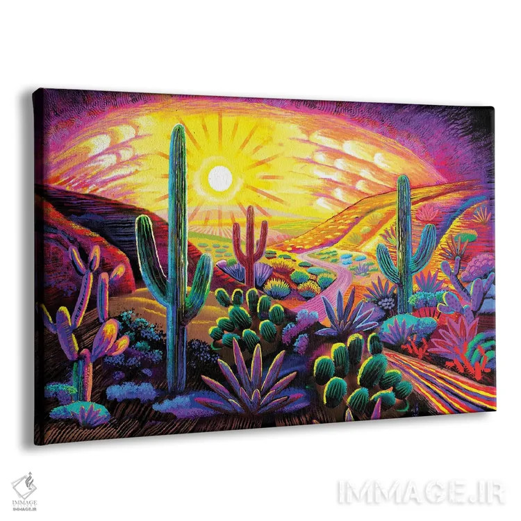 تابلو دکوراتیو بیابان در رویا اثر چارلز هارکر - نمای پرسپکتیو محصول