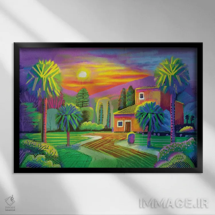 تابلو دکوراتیو رویای کتامین اثر چارلز هارکر - نمای قابدار مشکی