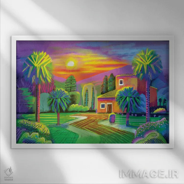 تابلو دکوراتیو رویای کتامین اثر چارلز هارکر - نمای قابدار سفید