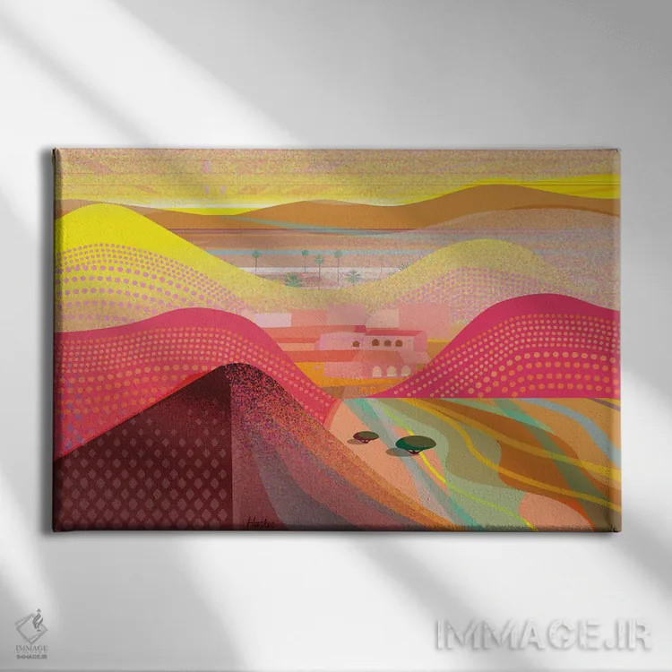 تابلو دکوراتیو اقامتگاه موجاوی اثر چارلز هارکر - نمای روبهرو روی دیوار