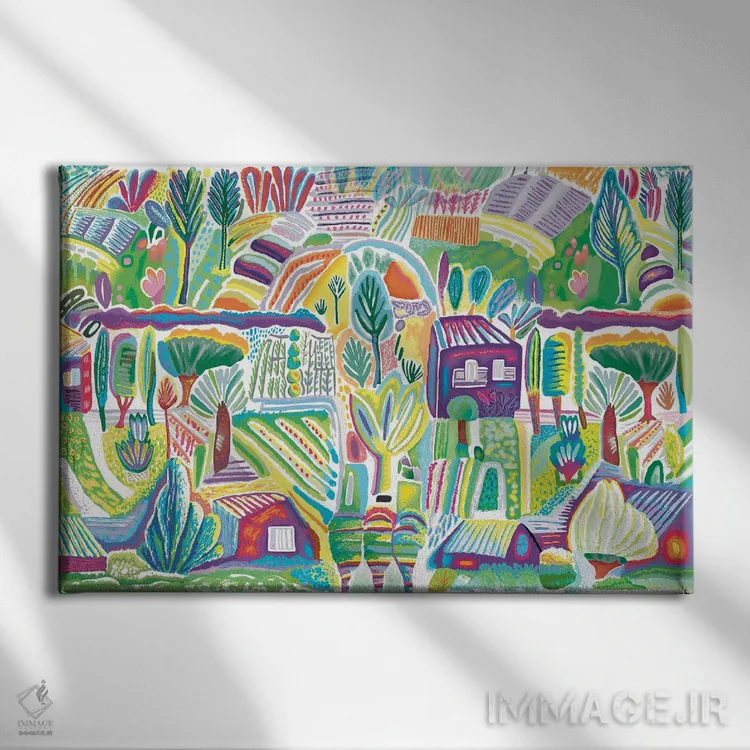 تابلو دکوراتیو کالیفرنیای سوم اثر چارلز هارکر - نمای روبهرو روی دیوار