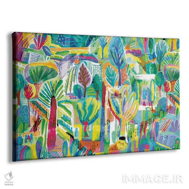 تابلو دکوراتیو حیاط پشتی اثر چارلز هارکر - نمای پرسپکتیو محصول