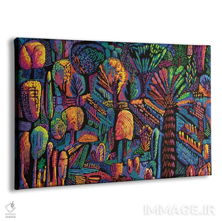 تابلو دکوراتیو جنگل ماه جنگلی اثر چارلز هارکر - نمای پرسپکتیو محصول