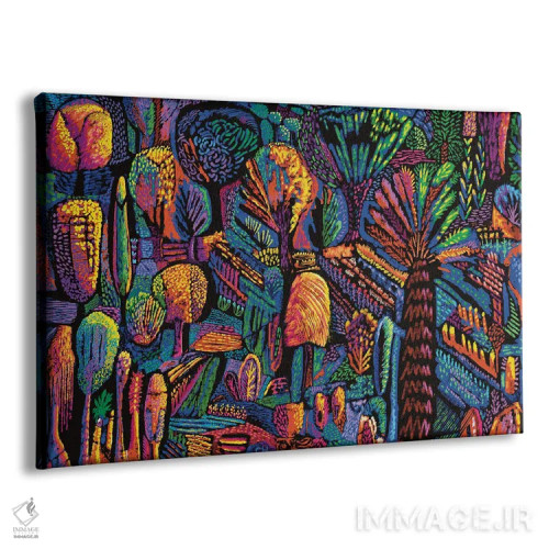 تابلو دکوراتیو جنگل ماه جنگلی اثر چارلز هارکر - نمای پرسپکتیو محصول