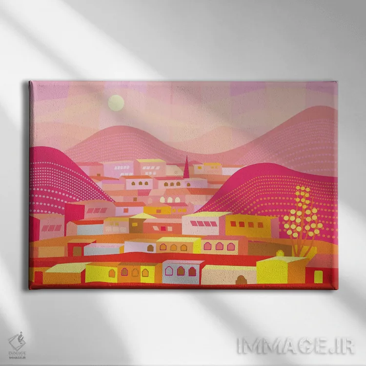 تابلو دکوراتیو کانانئا اثر چارلز هارکر - نمای روبهرو روی دیوار