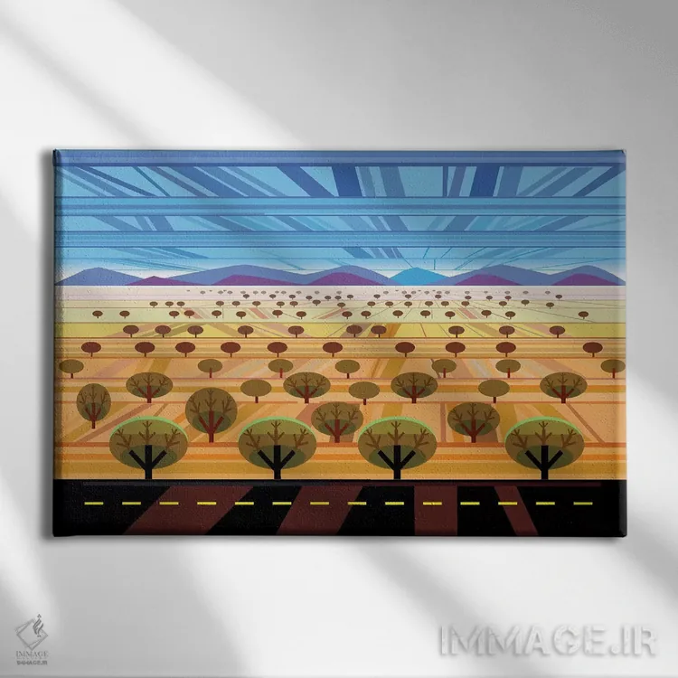تابلو دکوراتیو شمال آریزونا اثر چارلز هارکر - نمای روبهرو روی دیوار