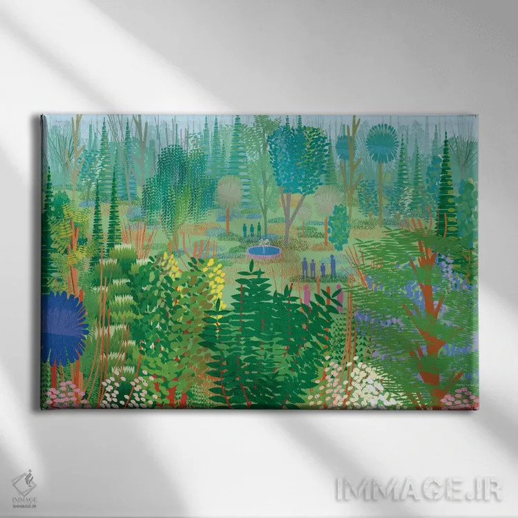 تابلو انتزاعی سوچیمیلکو اثر چارلز هارکر - نمای روبهرو روی دیوار