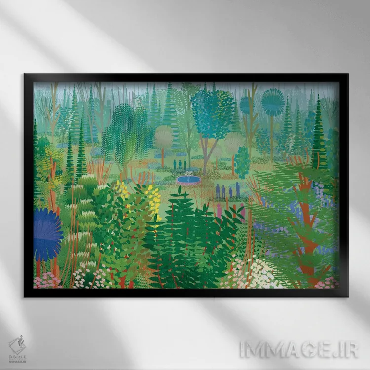 تابلو انتزاعی سوچیمیلکو اثر چارلز هارکر - نمای قابدار مشکی
