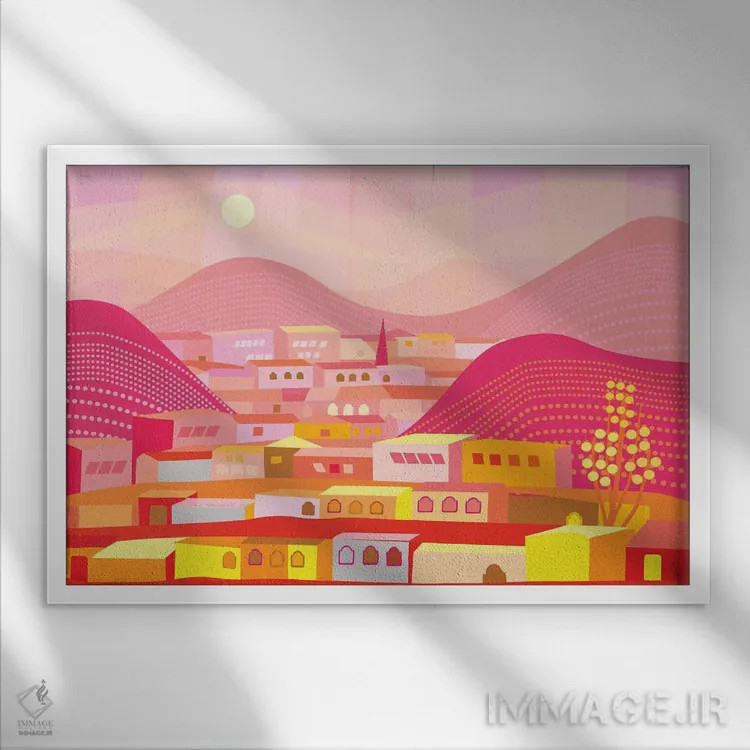 تابلو دکوراتیو کانانئا اثر چارلز هارکر - نمای قابدار سفید