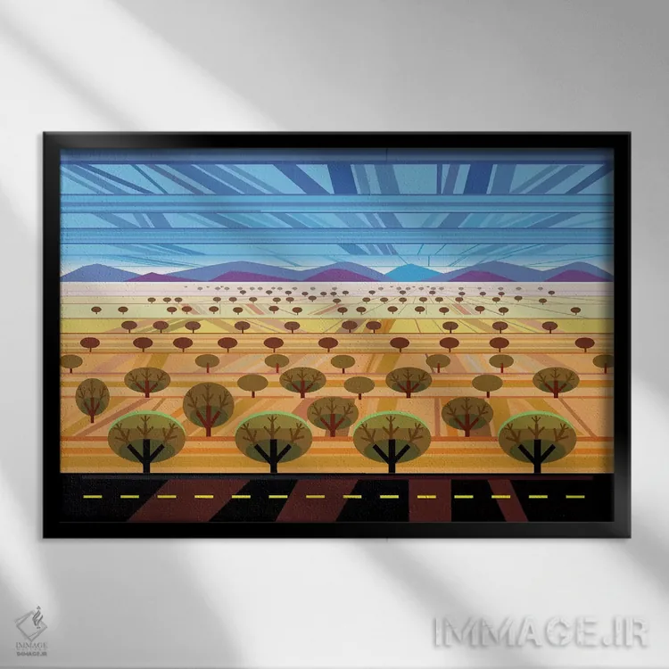 تابلو دکوراتیو شمال آریزونا اثر چارلز هارکر - نمای قابدار مشکی