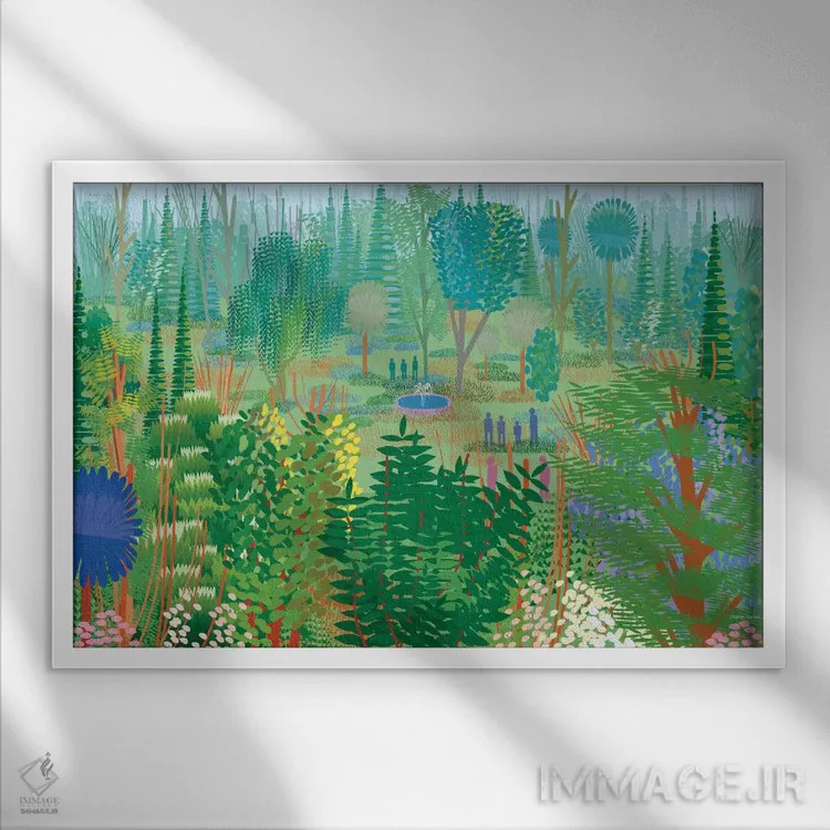 تابلو انتزاعی سوچیمیلکو اثر چارلز هارکر - نمای قابدار سفید