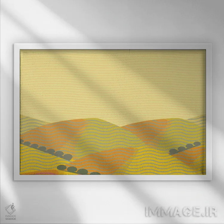 تابلو دکوراتیو منظره کالیفرنیا اثر چارلز هارکر - نمای قابدار سفید