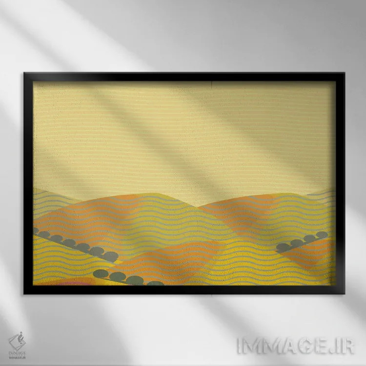 تابلو دکوراتیو منظره کالیفرنیا اثر چارلز هارکر - نمای قابدار مشکی