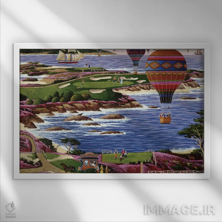 تابلو دکوراتیو شانزدهم در خیابان سپرس اثر هرونیم - نمای قابدار سفید