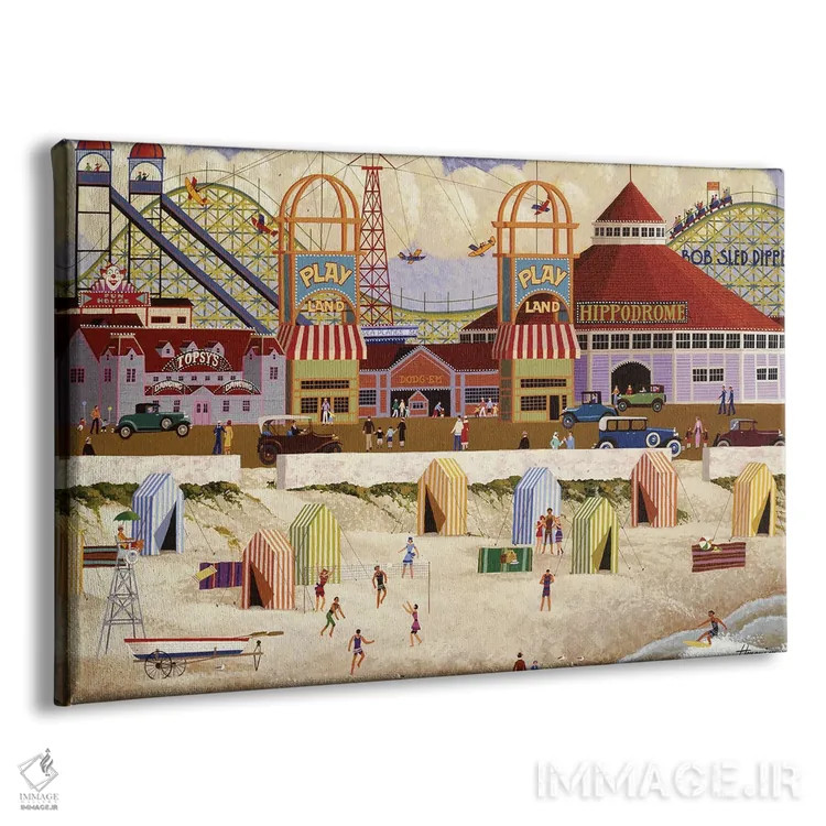 تابلو دکوراتیو سرزمین بازی اثر هرونیم - نمای پرسپکتیو محصول