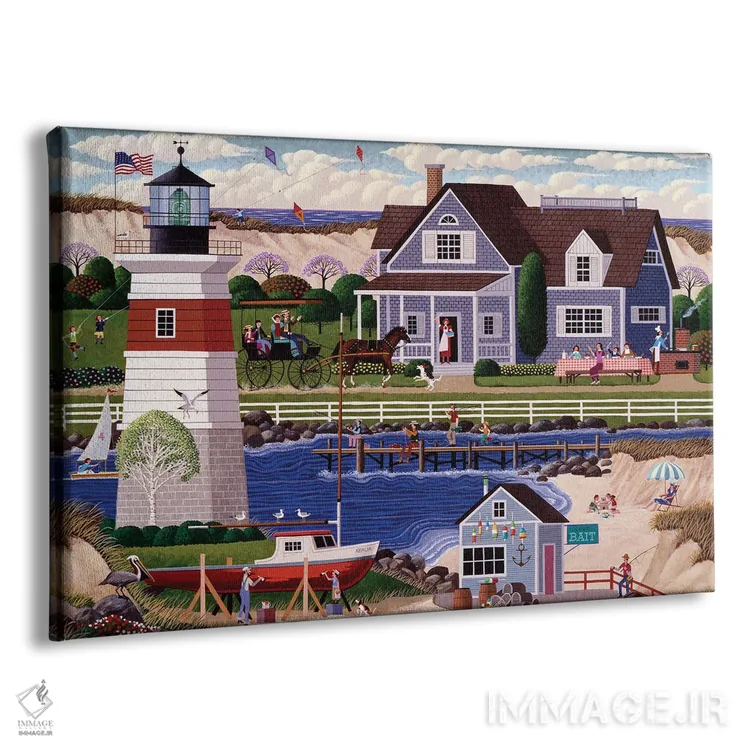 تابلو دکوراتیو رود آیلند در بهار اثر هرونیم - نمای پرسپکتیو محصول