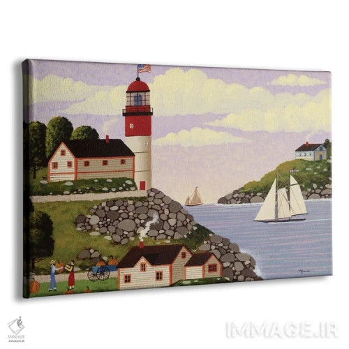 تابلو دکوراتیو قایقرانی در دماغه اثر هرونیم - نمای پرسپکتیو محصول