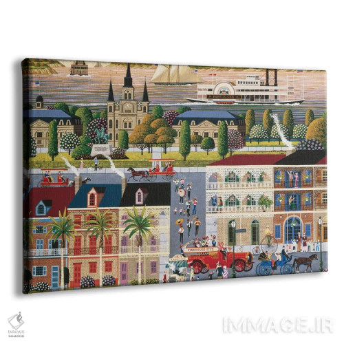 تابلو دکوراتیو کارناوال خیابان رمپارت اثر هرونیم - نمای پرسپکتیو محصول
