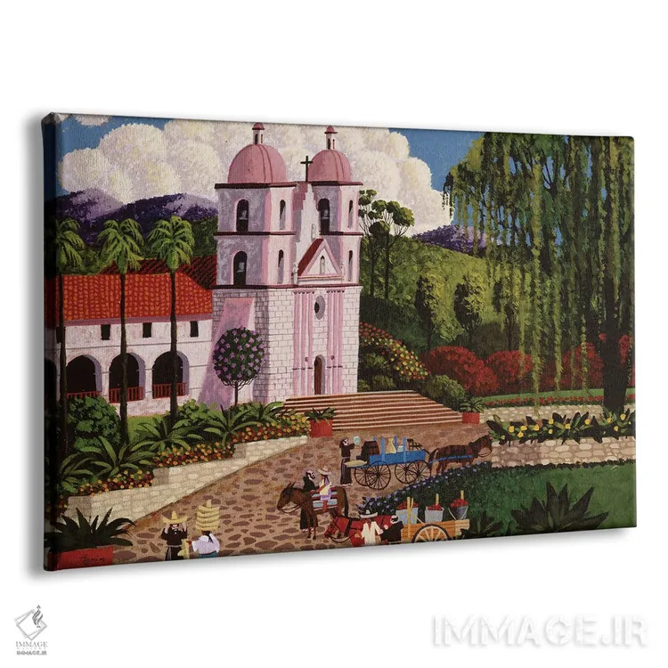 تابلو دکوراتیو ماموریت سانتا باربارا اثر هرونیم - نمای پرسپکتیو محصول