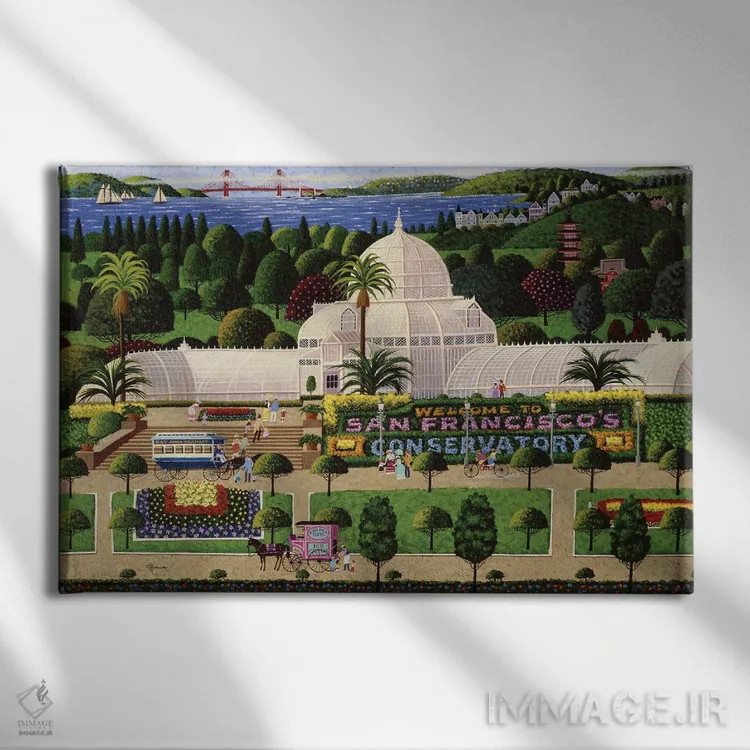 تابلو دکوراتیو کنسرواتوار سان فرانسیسکو اثر هرونیم - نمای روبهرو روی دیوار