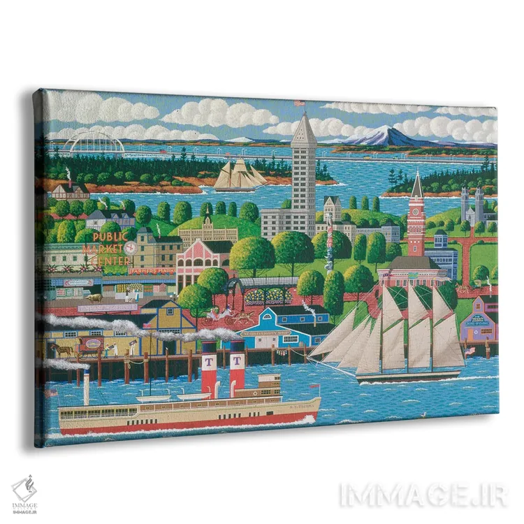 تابلو دکوراتیو سیاتل اثر هرونیم - نمای پرسپکتیو محصول