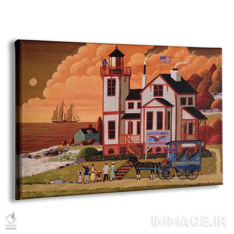 تابلو دکوراتیو دیدار غروب اثر هرونیم - نمای پرسپکتیو محصول