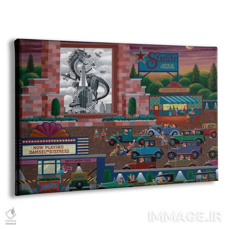 تابلو دکوراتیو تئاتر استارلایت اثر هرونیم - نمای پرسپکتیو محصول