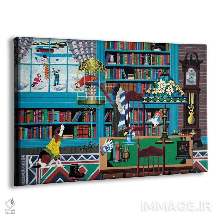 تابلو دکوراتیو استراحت چای اثر هرونیم - نمای پرسپکتیو محصول